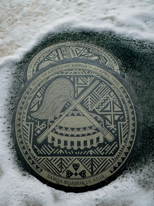 Seal of American Samoa Coaster set