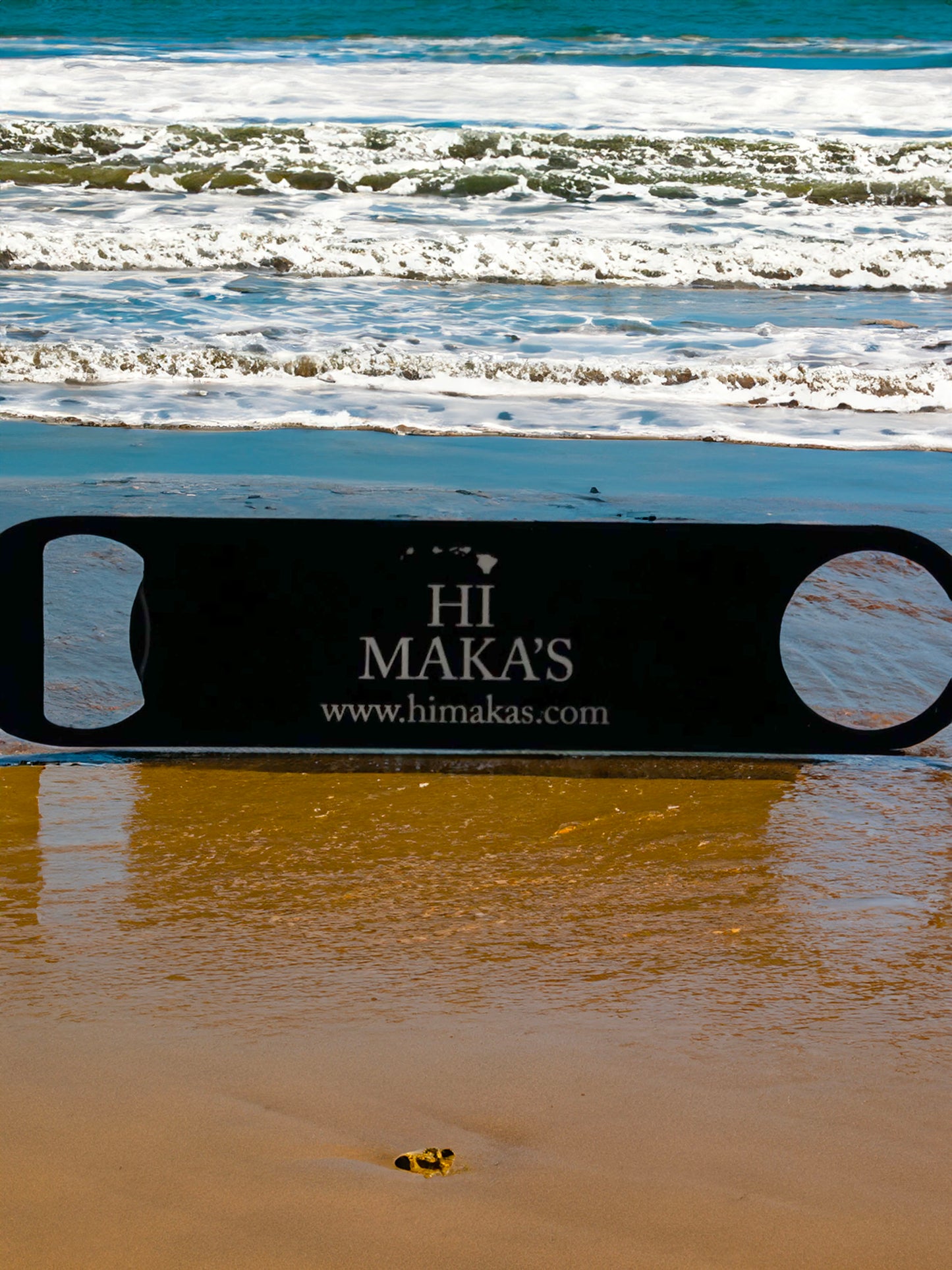 Hawaiian Style Bottle Opener Stainless Steel Engraved