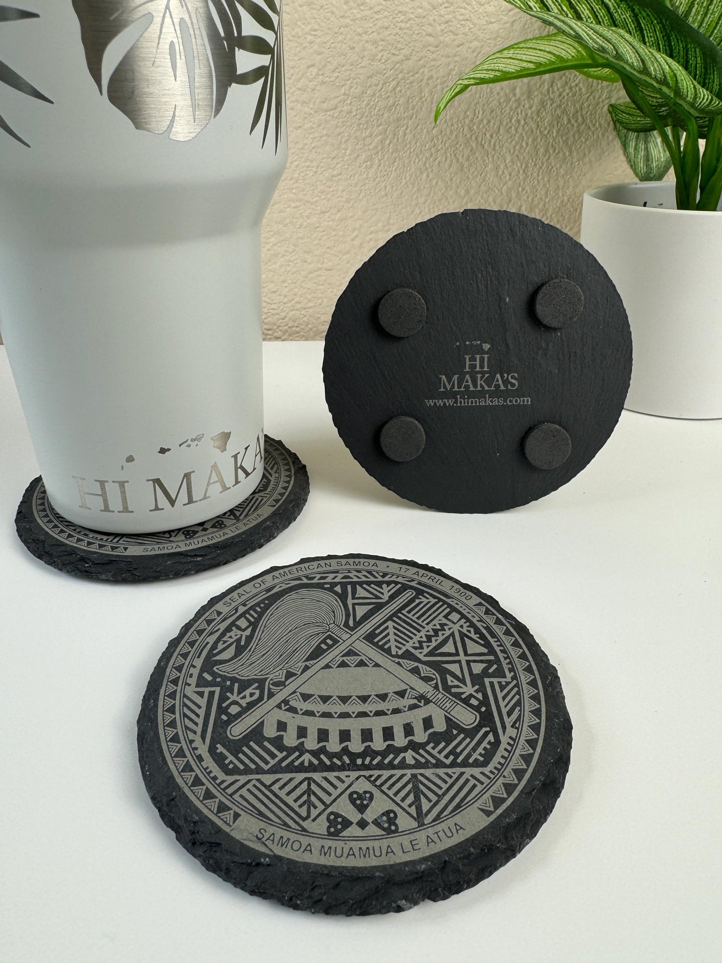 Seal of American Samoa Coaster set
