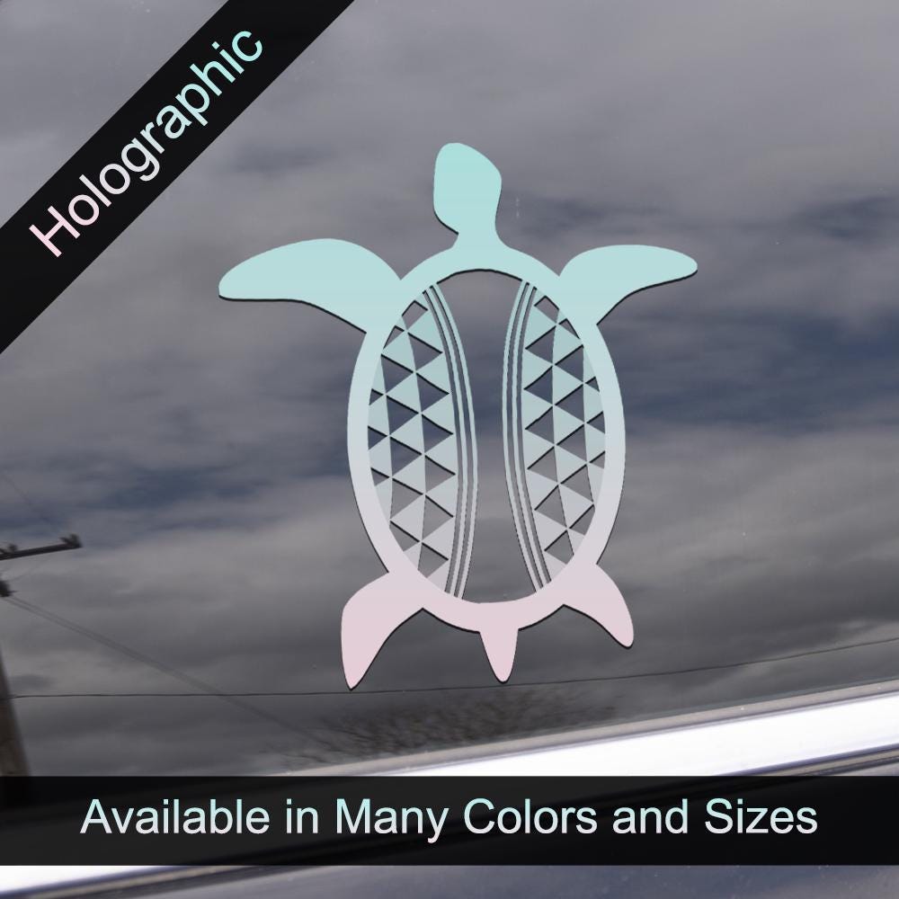 Tribal Honu Turtle Vinyl Decal