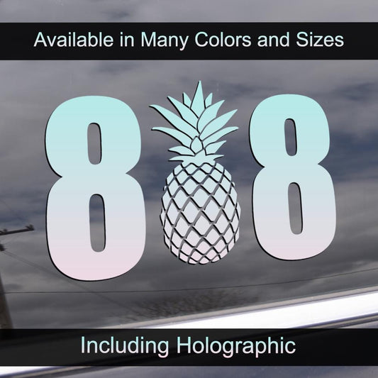 808 Pineapple Decal
