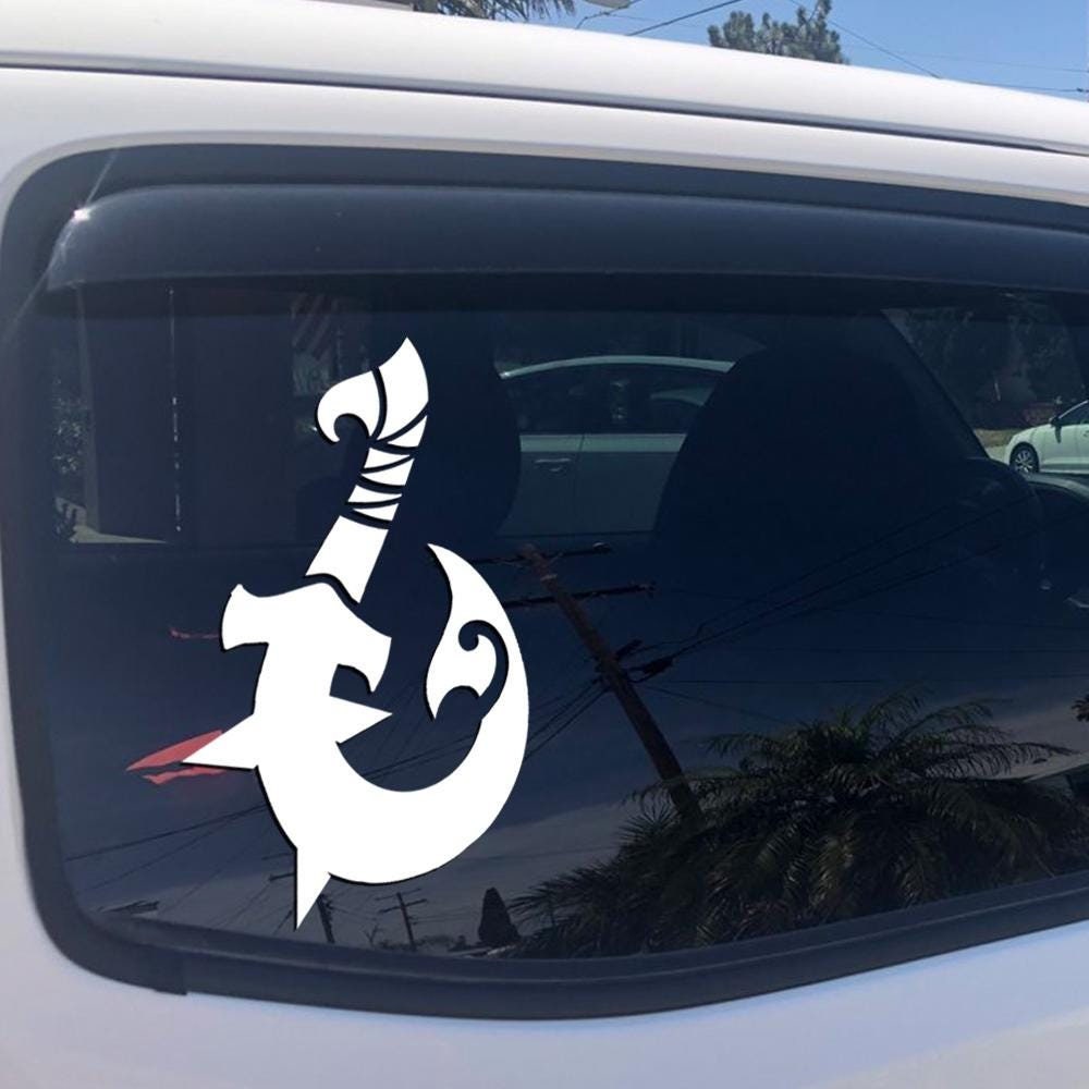 Hammerhead Fishhook Decal