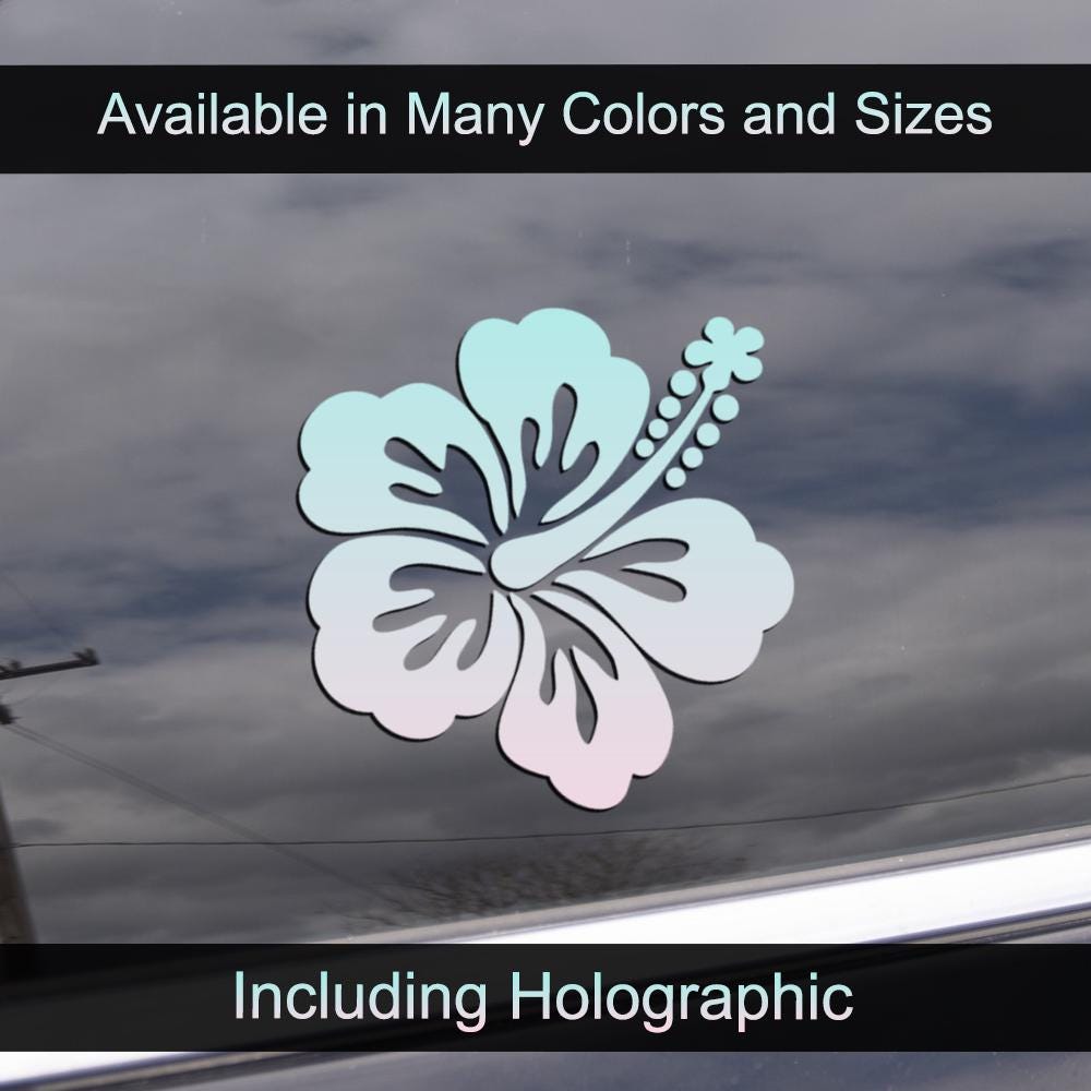 Hawaiian Hibiscus Flower Decal