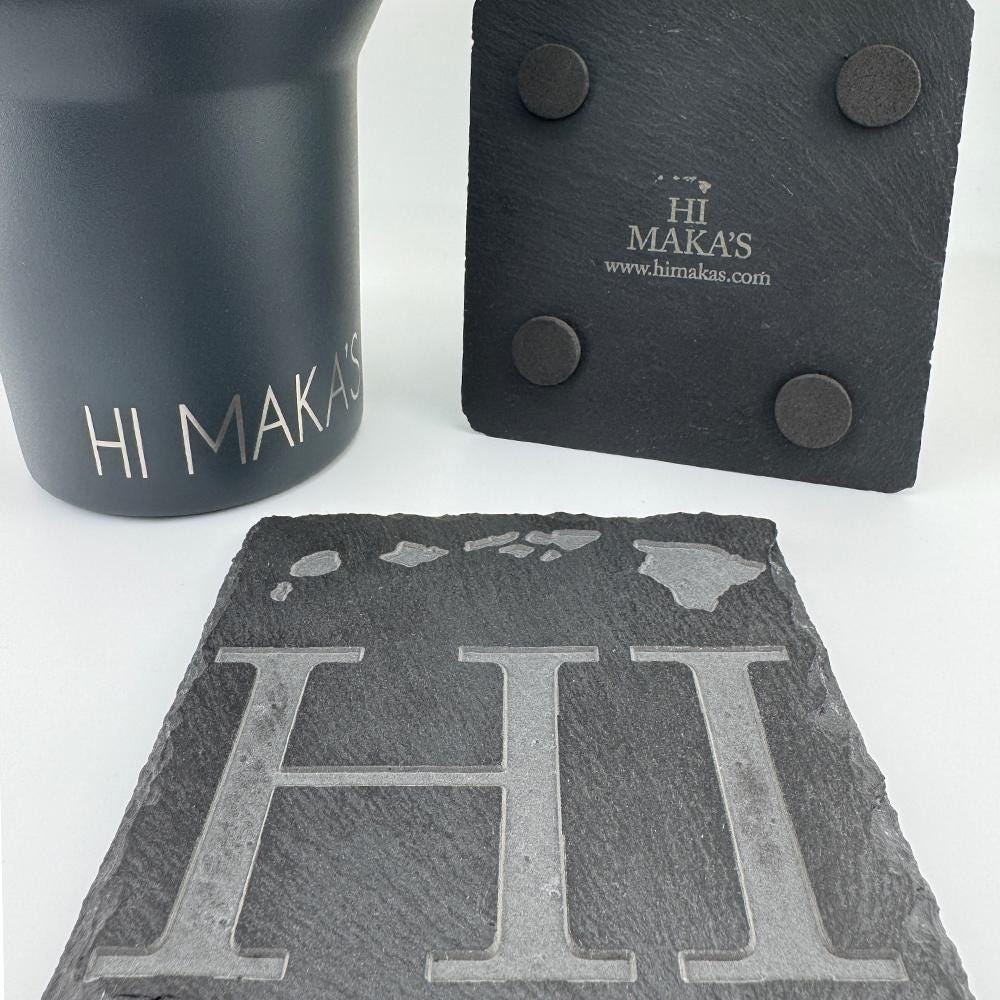 Hawaii Embossed Slate Coaster