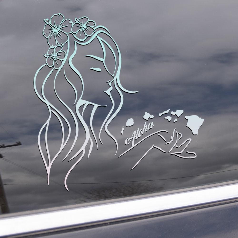 Aloha Wahine Decal